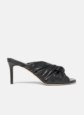 Kiki Black Scarosso: Black - Calf KIKISAND