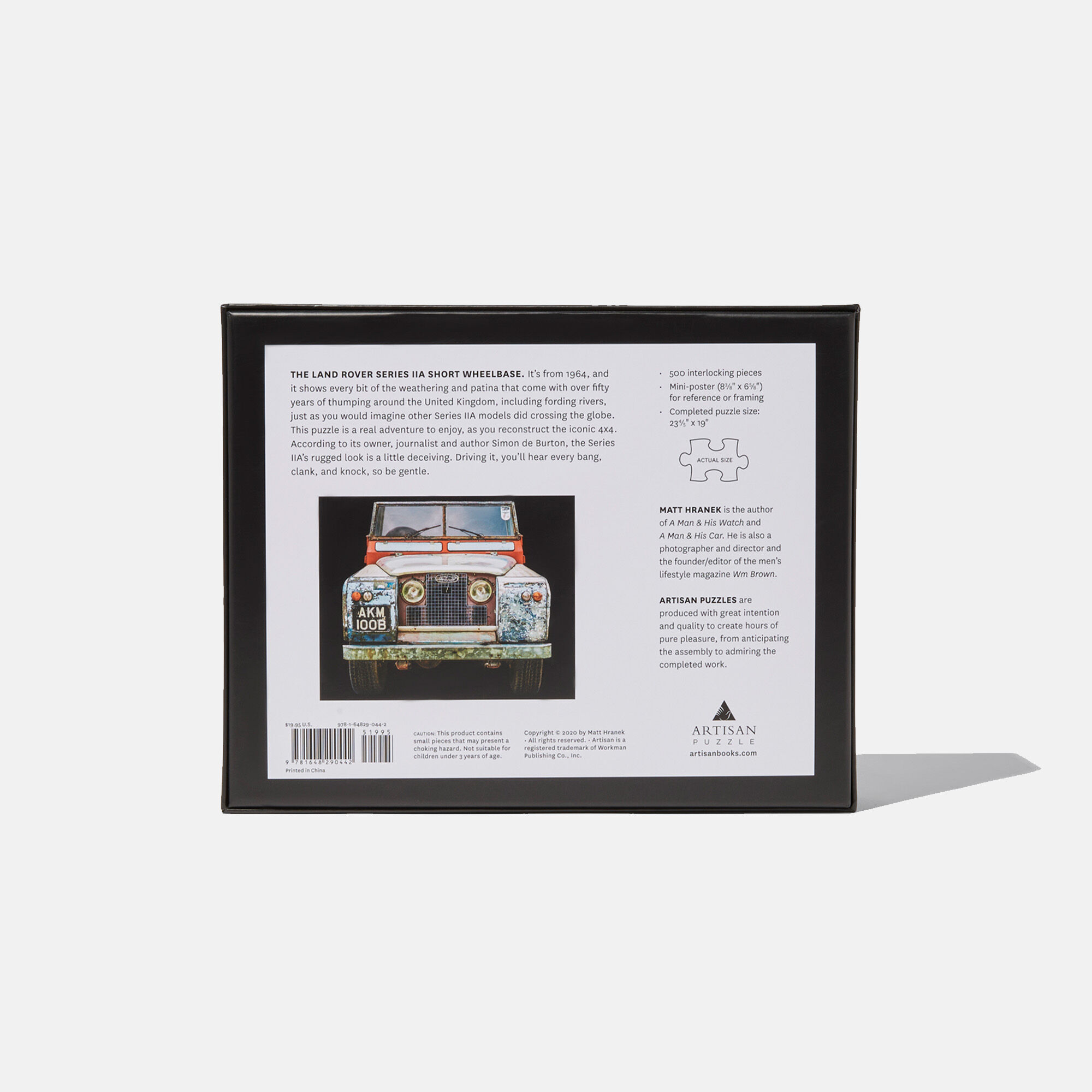 Scarosso 1964 Land Rover Series IIA 500-Piece Puzzle Car - Paper MATTPUZZ