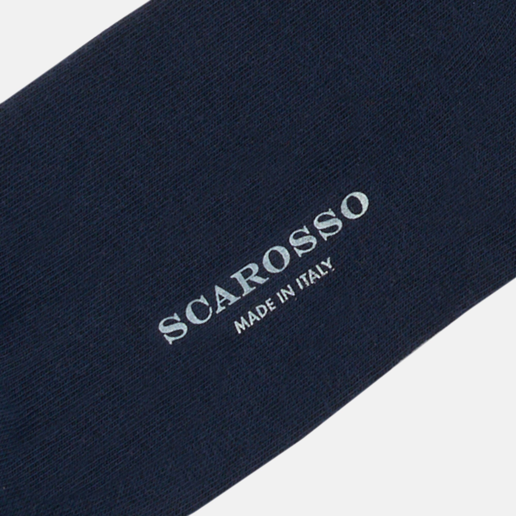 Scarosso Blue Navy Cotton Socks Blue Navy- Cotton COLOCOTTSOCK
