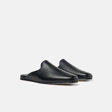 Atlas Travel Slipper Black Scarosso: Black - Calf ATLASSLIP