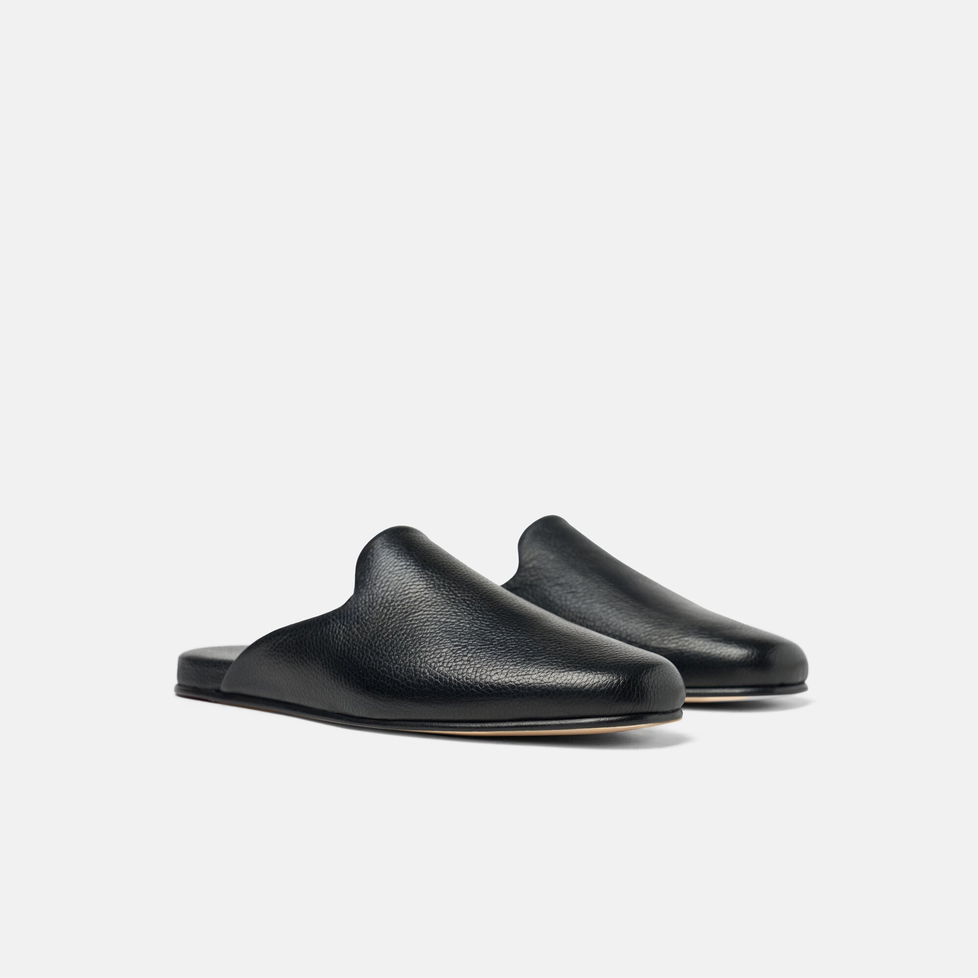Atlas Travel Slipper Black Scarosso: Black - Calf ATLASSLIP