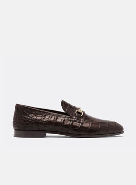 Scarosso Alessandro Dark Brown Croco Dark Brown - Croco-Printed Calf ALESSANDROLOAF