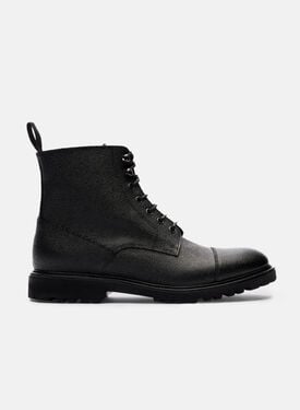 Scarosso Jackie Grain Black Black - Calf JACKIEBOOT