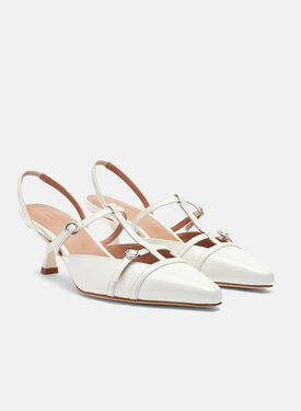 Selena White Patent Scarosso: White - Patent SELENAPUMP