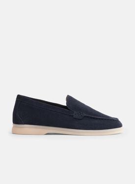 Scarosso Ludovica Girl Blue Suede Beige - Suede LUDOVICAKLOAF