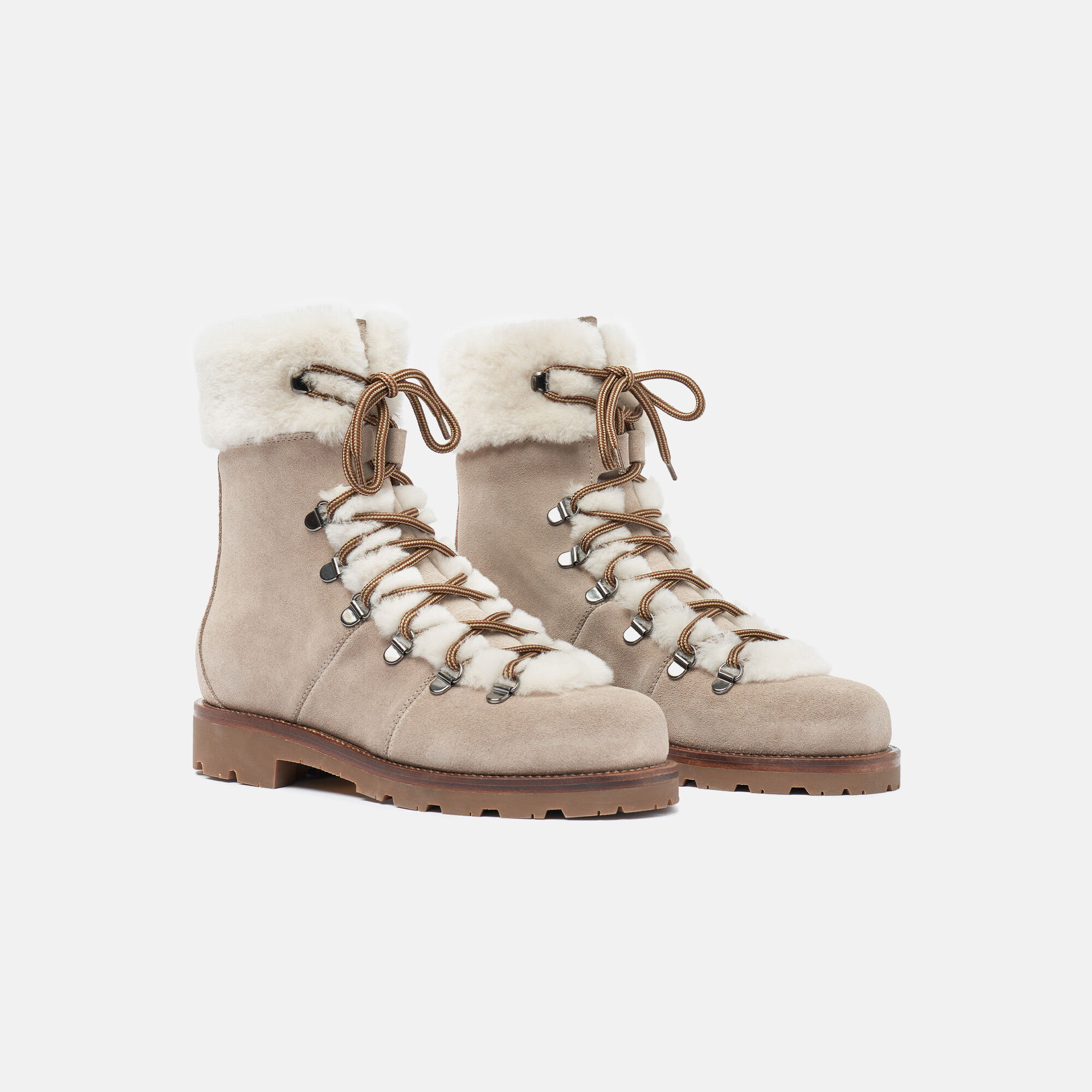 Scarosso Kat Fur Gris Daim Gris - Daim KATBOOT
