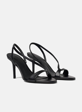 Paula Black Scarosso: Black - Calf PAULASAND