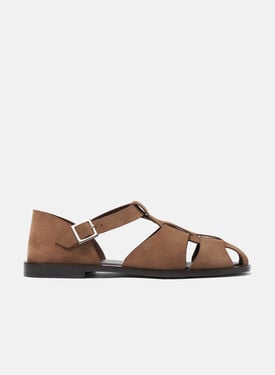 Scarosso Apollo Taupe Veloursleder Taupe - Veloursleder APOLLOSAND