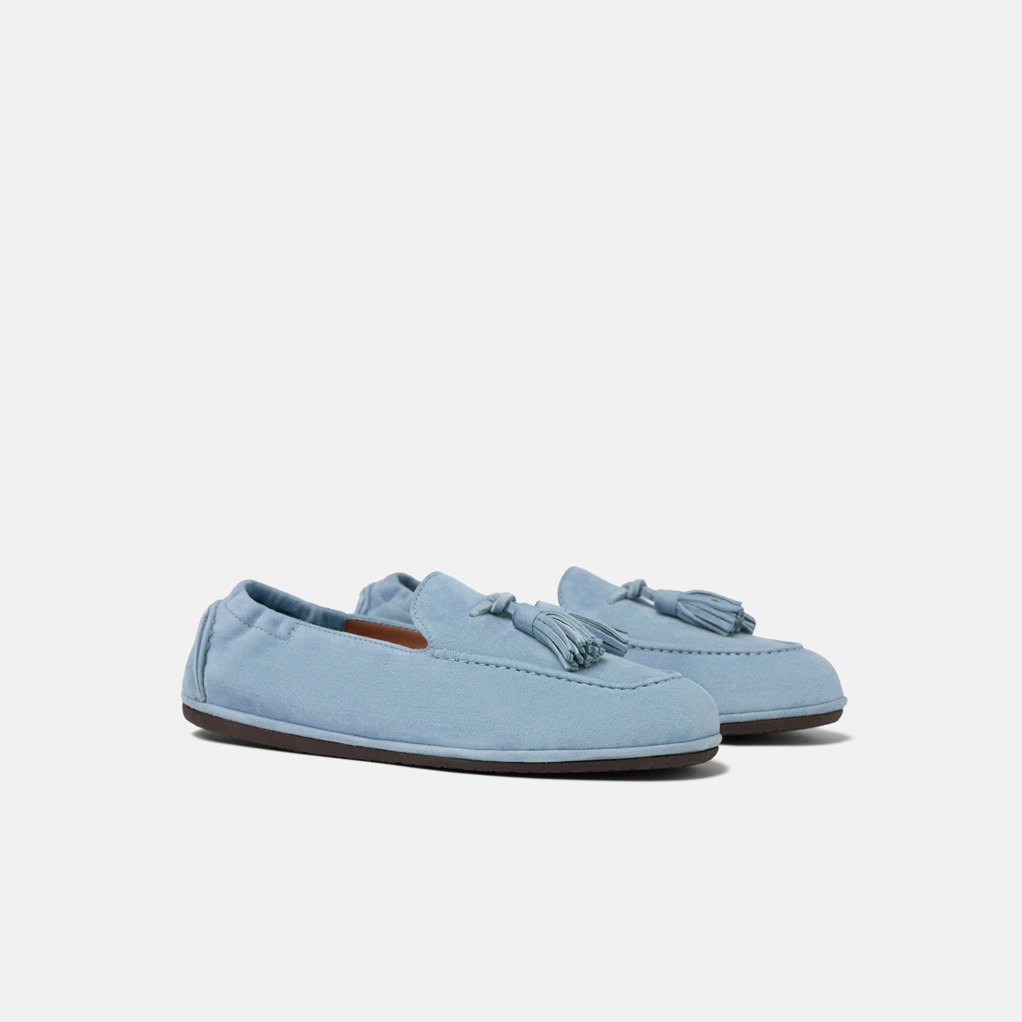 Anais Light Blue Suede Scarosso: Light Blue - Suede ANAISLOAF