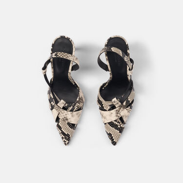 Scarosso Athena Python Grey - Snake-Printed Calf ATHENAPUMP