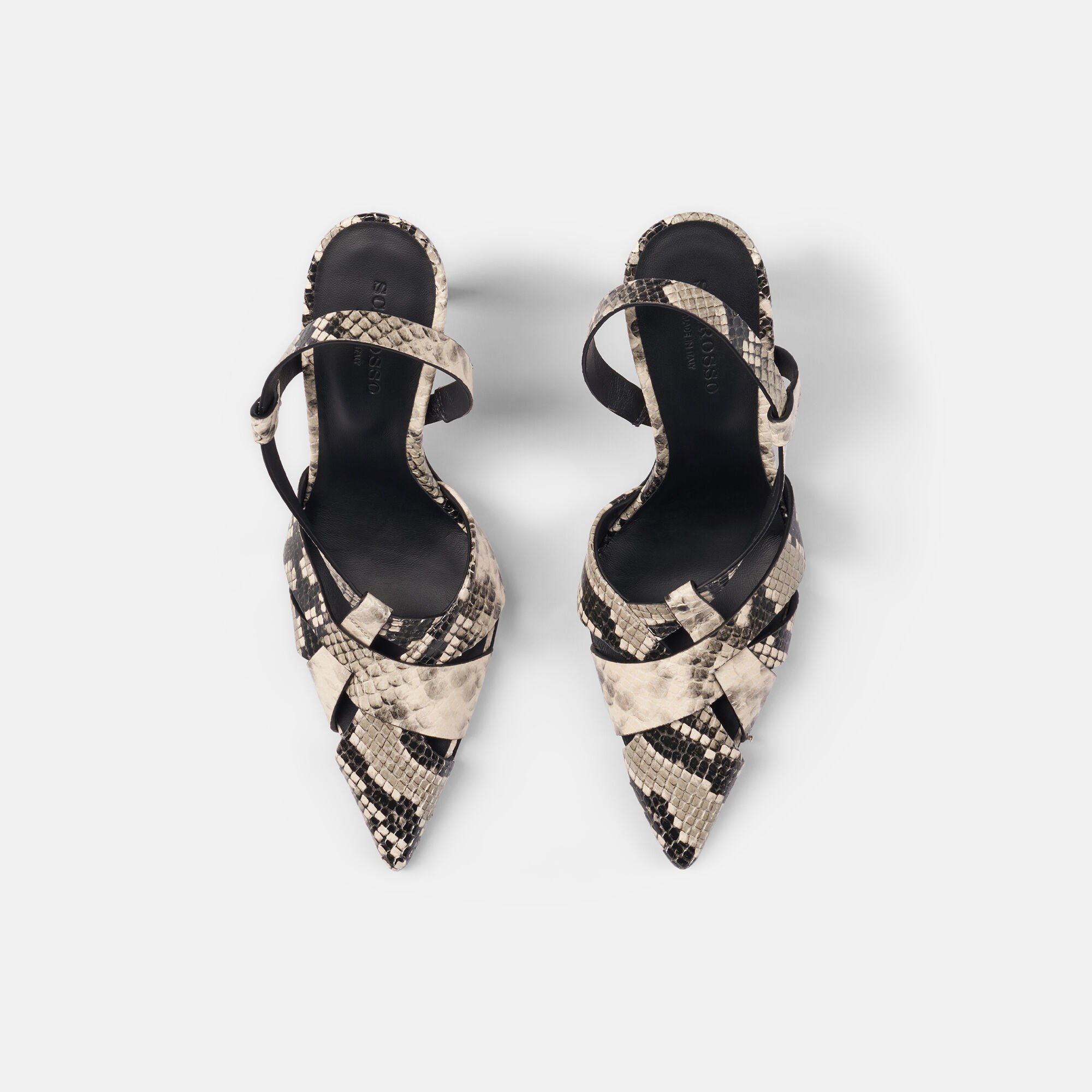 Scarosso Athena Python Grey - Snake-Printed Calf ATHENAPUMP