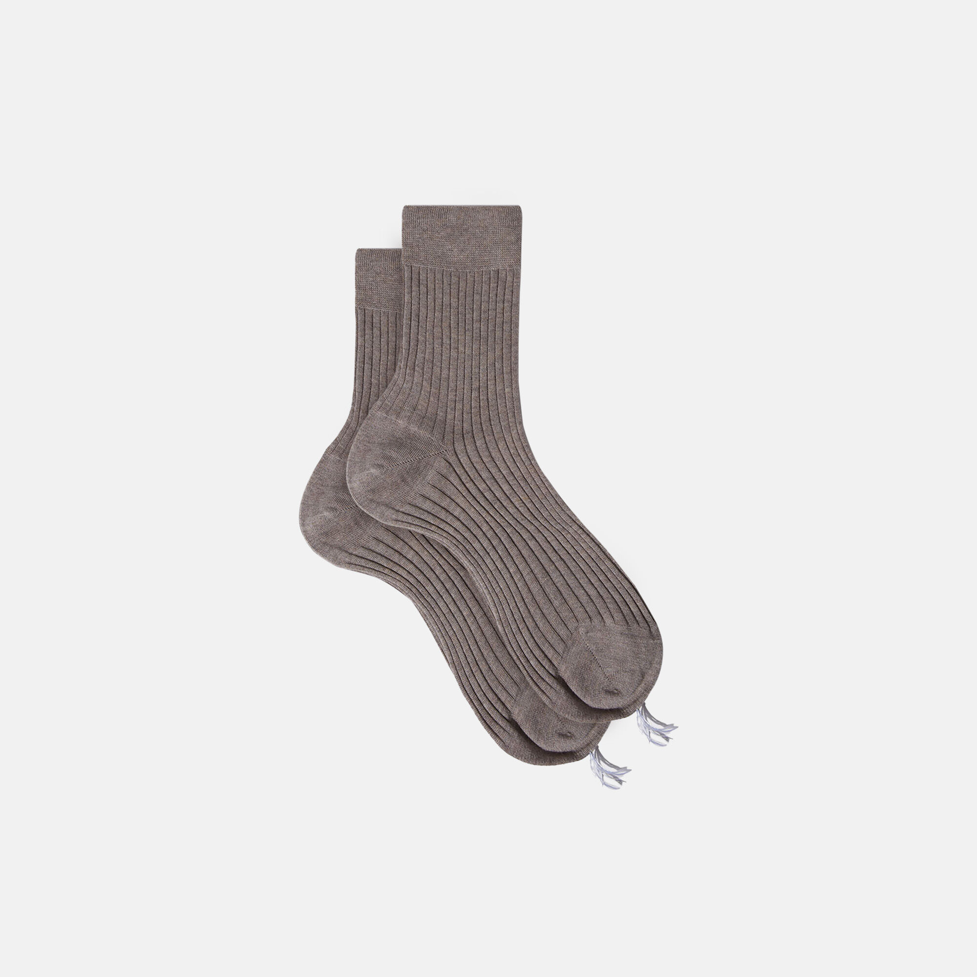 Scarosso Grey Cotton Ankle Socks Grey - Cotton ANKLCOTTSOCK