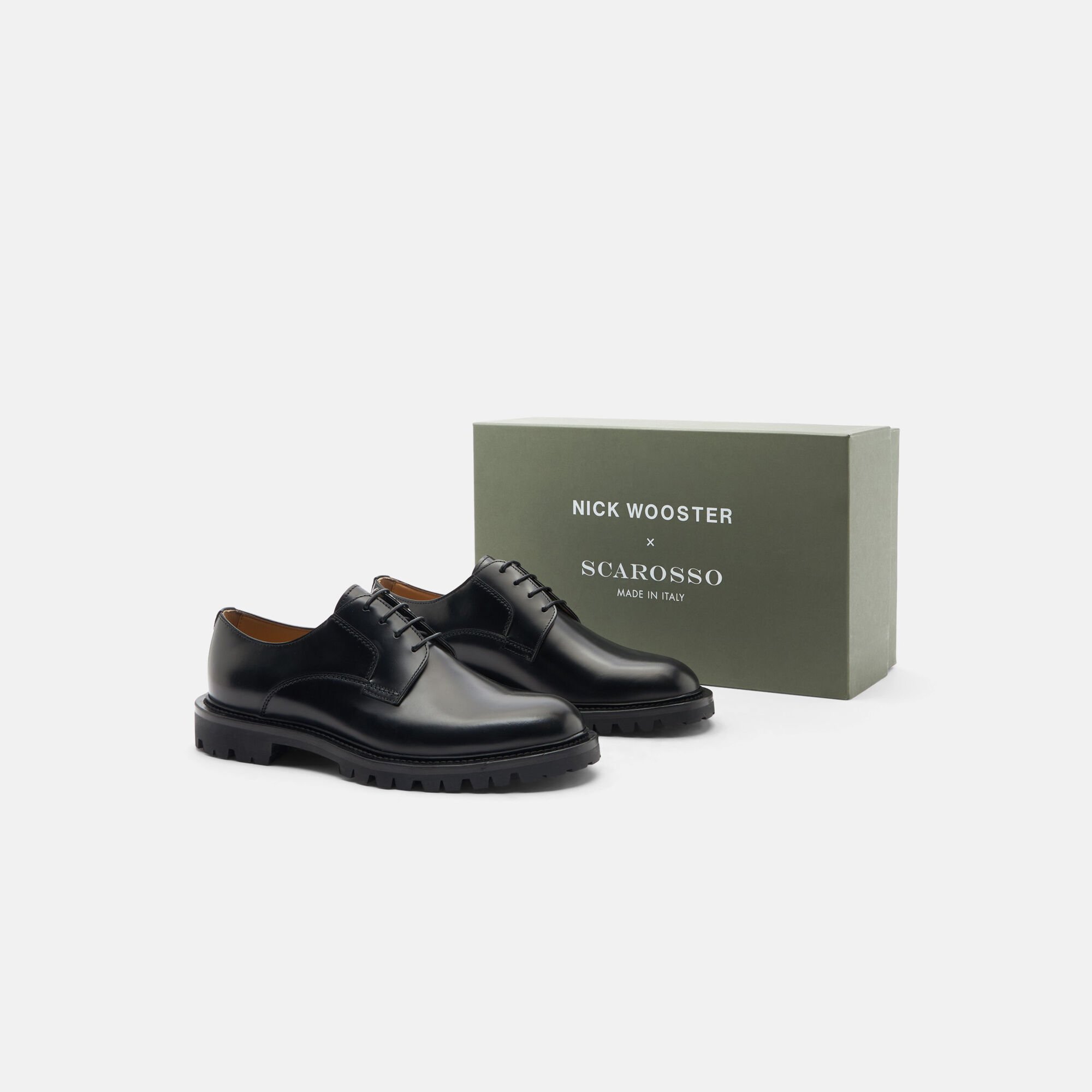 Scarosso Wooster III Black Black - Brushed Calf WOOSTERIIIDERB
