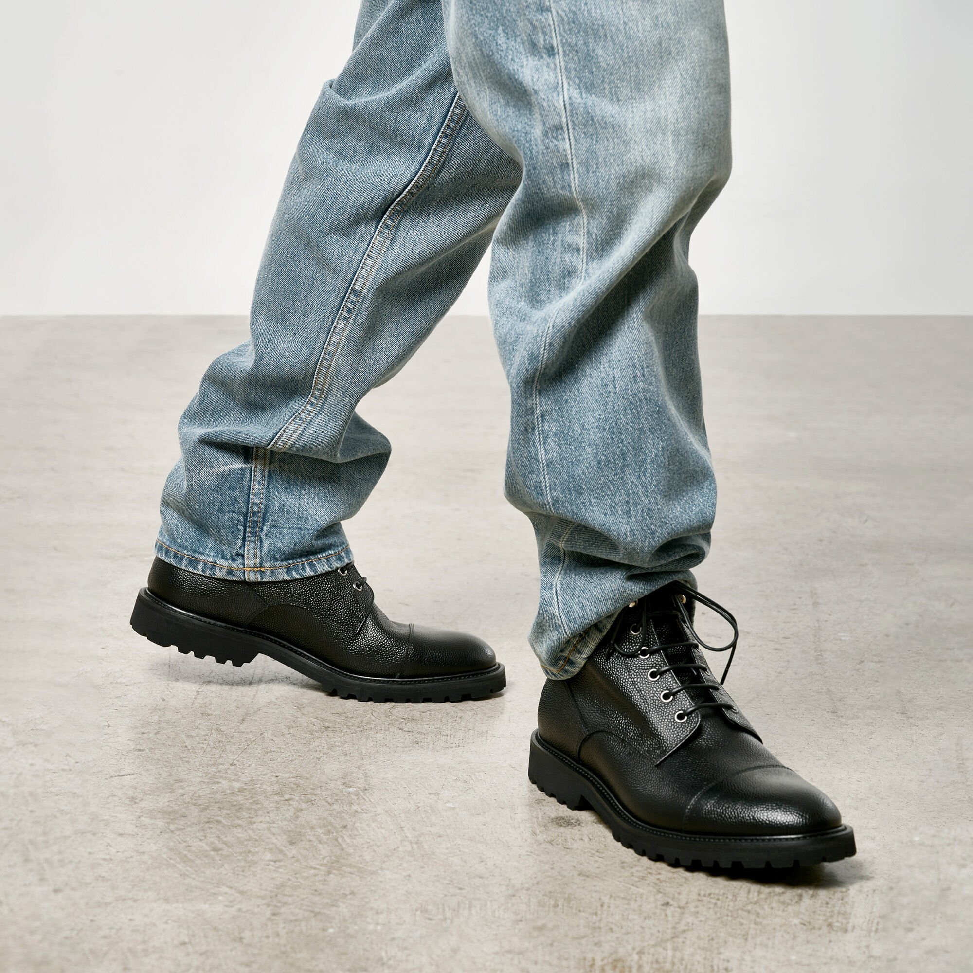 Scarosso Jackie Grain Black Black - Calf JACKIEBOOT