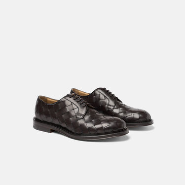 Harry Brown Woven Scarosso: Dark Brown - Calf HARRYDERB