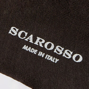 Scarosso Wadenstrümpfe Dunkelbraun Baumwolle Braun - Baumwolle CALFCOTTSOCK