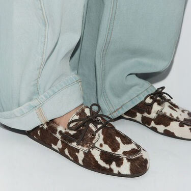 Avery Cow Pony Scarosso: Cow Print - Ponyhair-Effect Calf AVERYBOAT