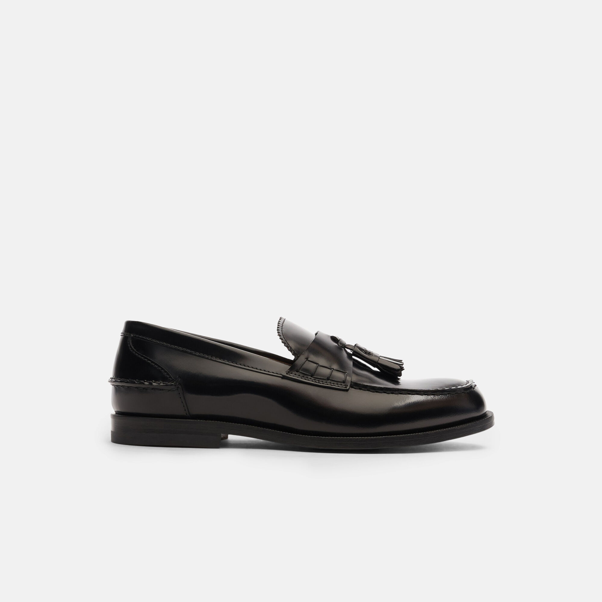 Scarosso Ralphine Black Bright Black - Brushed Calf RALPHINELOAF