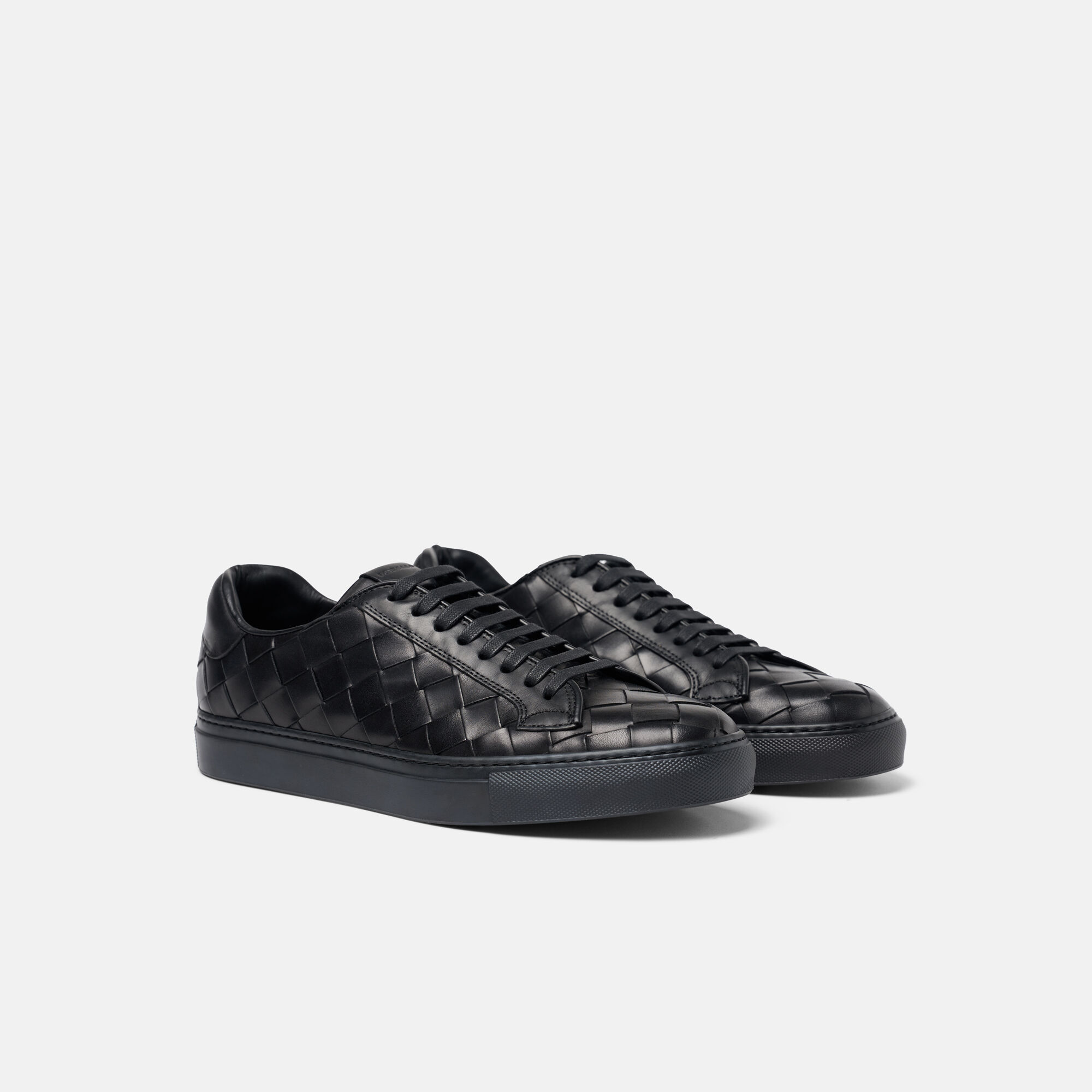 Ugo Black Woven Scarosso: Black Woven - Calf UGOSNEA