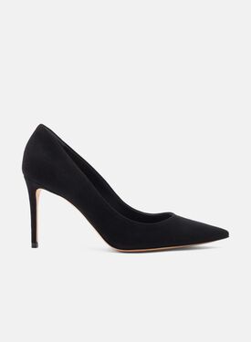 Scarosso Gigi Black Suede Silver - Laminated Calf BLAZINGPUMP