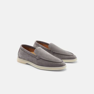 Scarosso Ludovica Grau Veloursleder Grau - Veloursleder LUDOVICALOAF