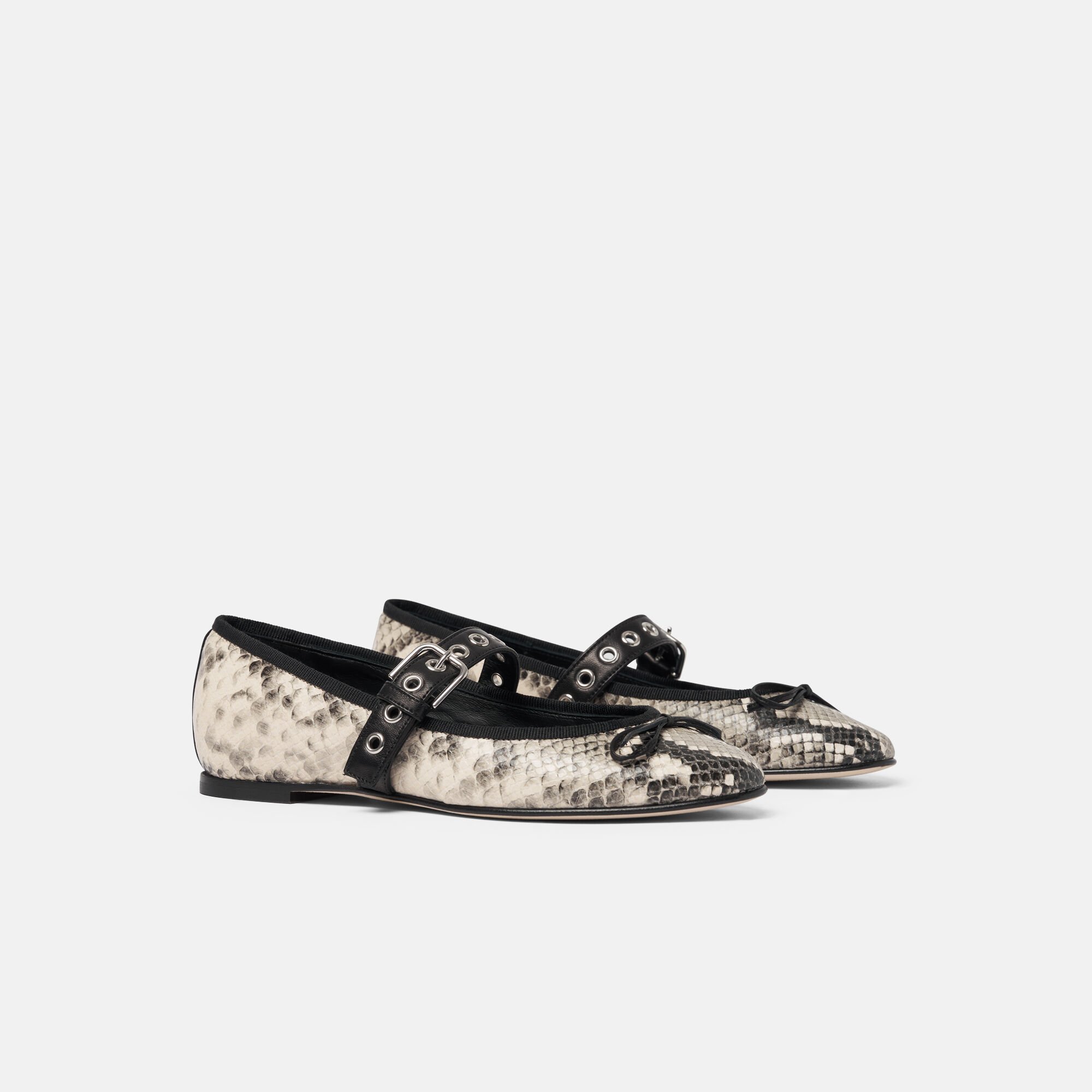 Scarosso Astrid Python Grey - Python-Print Calf ASTRIDBALL