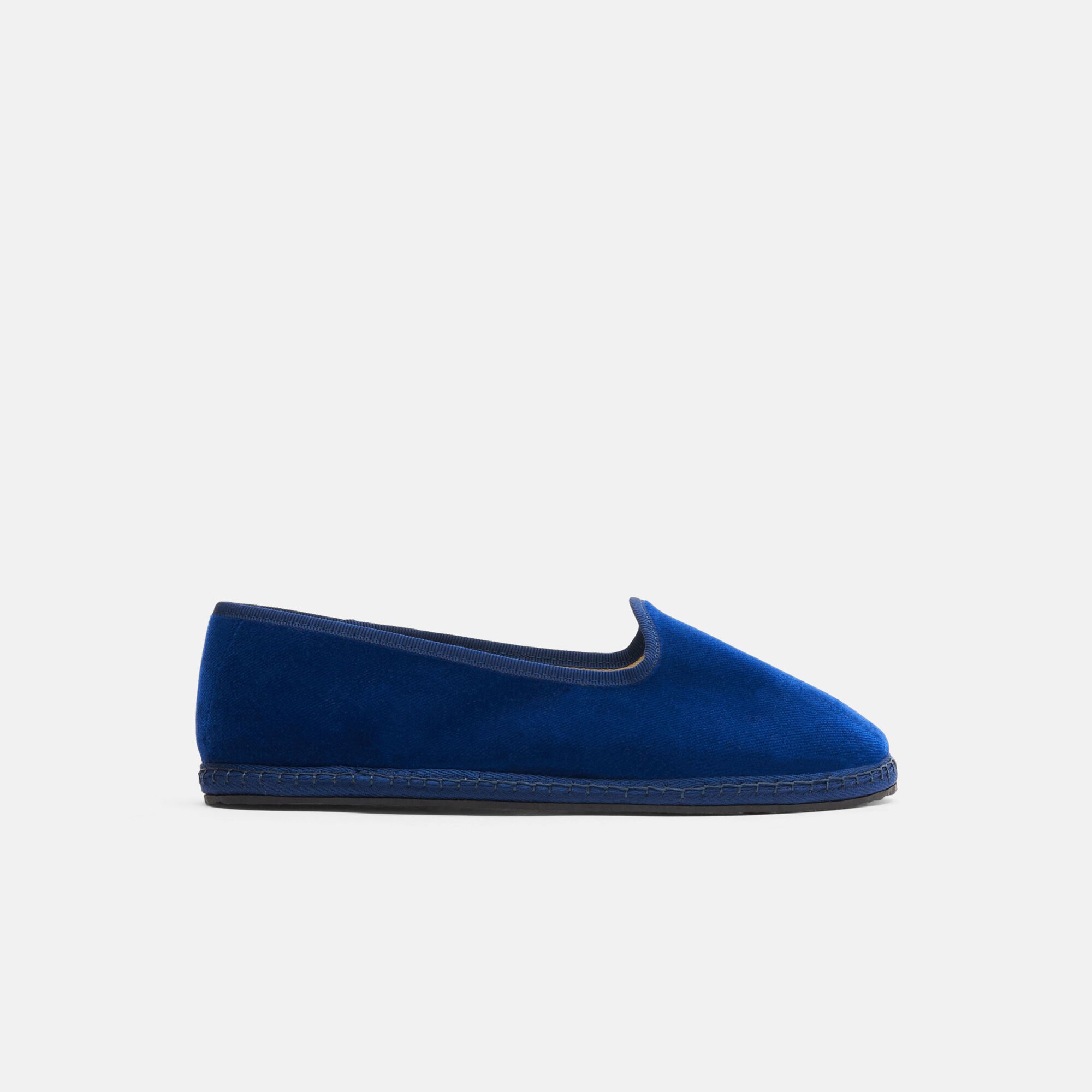 Scarosso Valentina Blau Samt Blau - Samt VALENTINASLIP