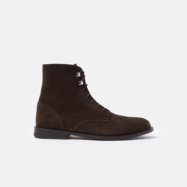 Scarosso Eva Dunkelbraun Veloursleder Dunkelbraun - Veloursleder EVABOOT