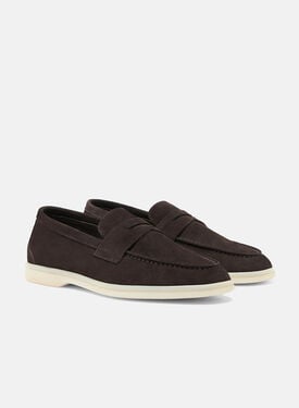 Luciana Brown Suede Scarosso: Brown - Suede LUCIANALOAF