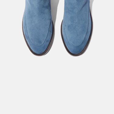 Scarosso Kelly Blau Veloursleder Blau - Veloursleder KELLYJODH