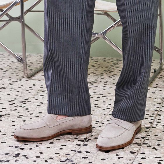 Vellano Sand Suede Loafer Shoes main image 0