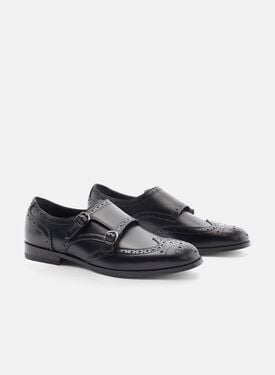 Kate Black Scarosso: Black - calf KATEMONK