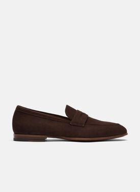 Scarosso Marzio Dark Brown Suede Dark Brown - Calf NATHANLOAF
