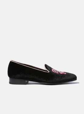Scarosso Nolita Black Velvet Black - Calf ANDREALOAF