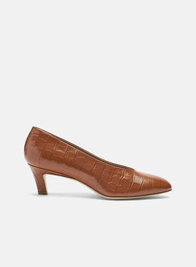 Scarosso Deva Cognac Croco Turquoise - Suede LUDOVICALOAF