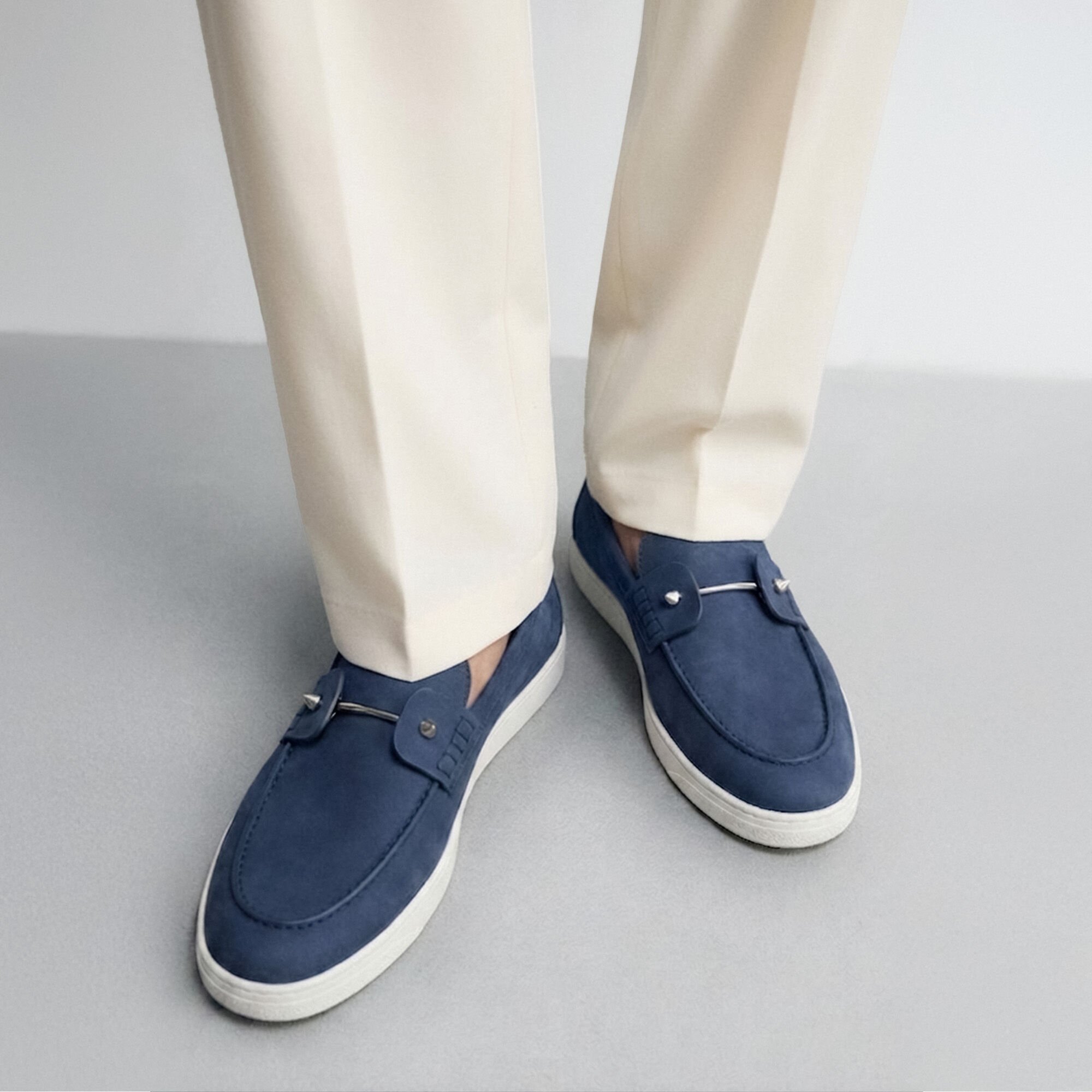 Cole Abyss Blue Scarosso: Bleu Abyss – Nubuck COLELOAF