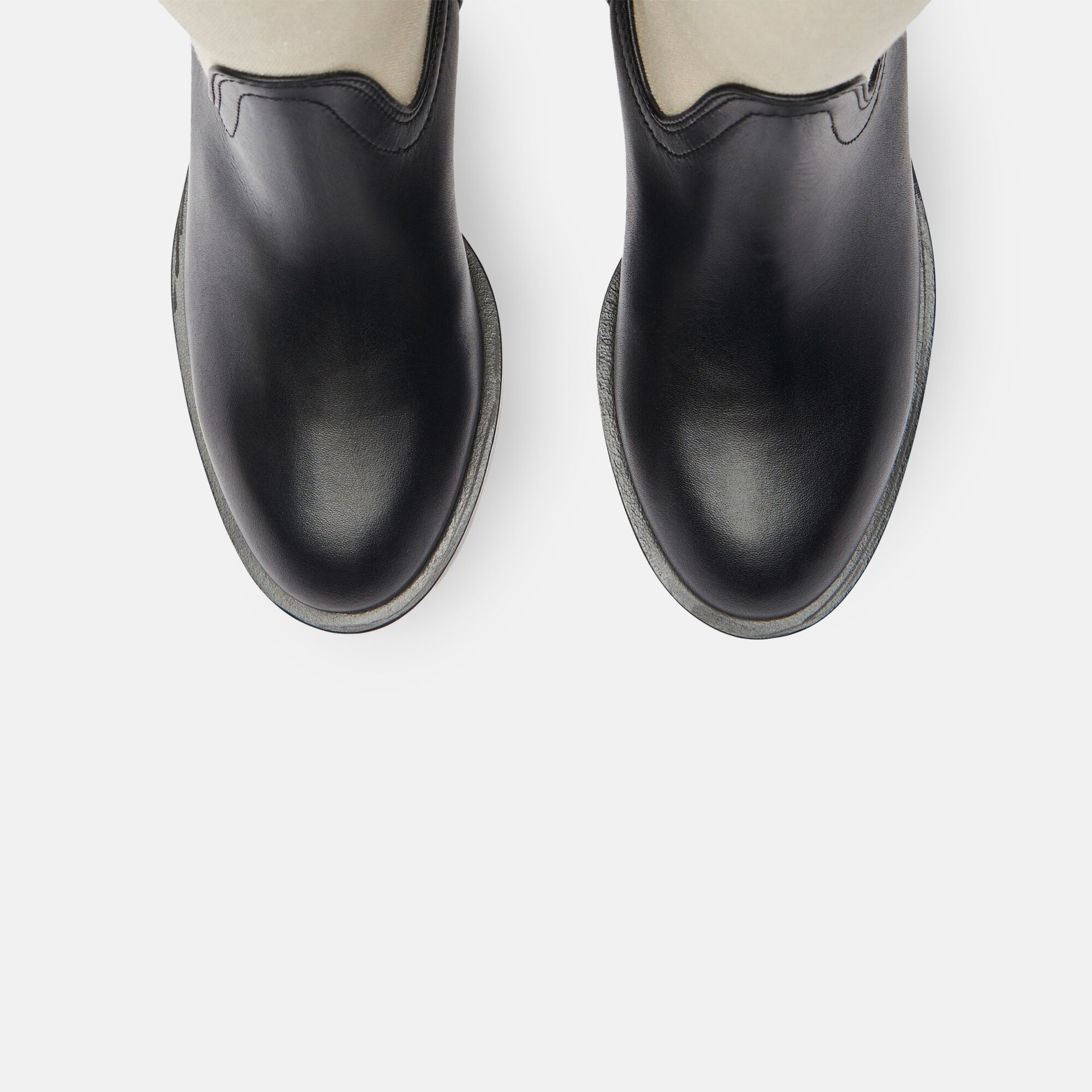 Scarosso Tess Black Canvas Black - Calf TESSBOOT