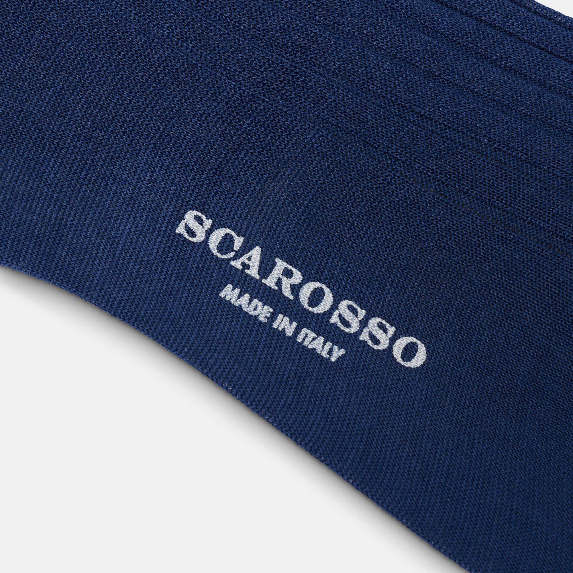 Scarosso Wadenstrümpfe Blau Baumwolle Blau - Baumwolle CALFCOTTSOCK