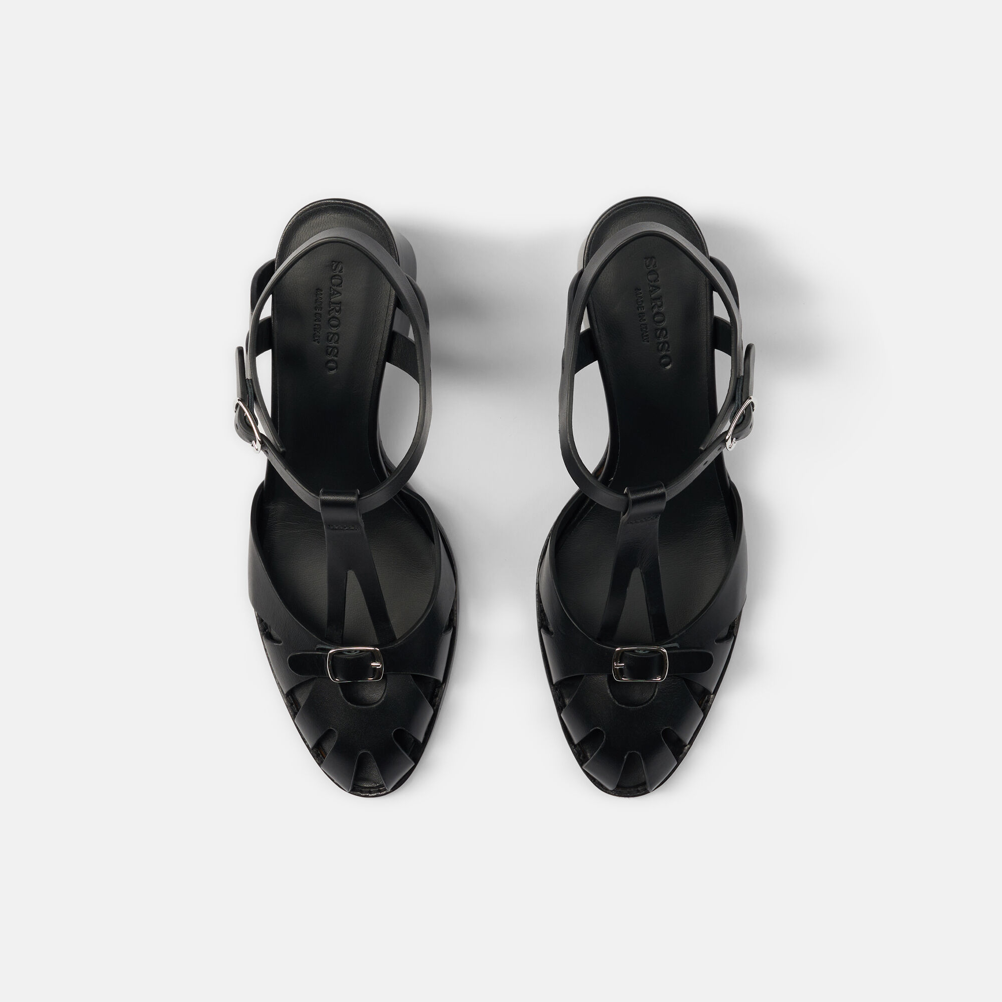 Scarosso Giulia Black Black - Calf GIULIASAND