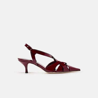 Scarosso Clio Burgundy Patent Burgundy - Patent CLIOPUMP