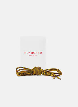 Scarosso Yellow laces Black SHOELACE