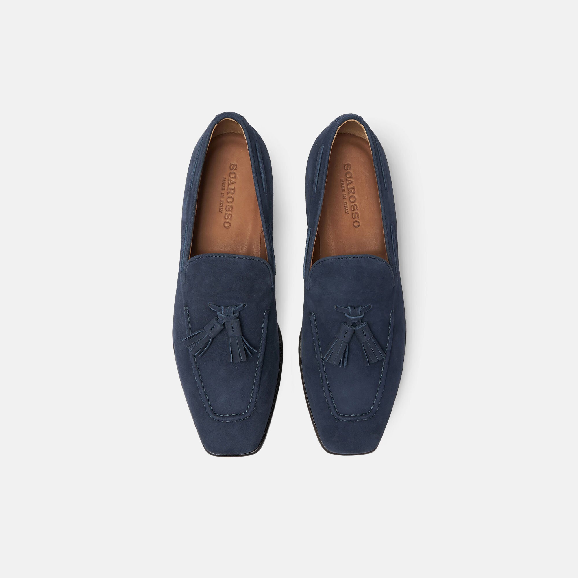 Scarosso Rodolfo Blau Veloursleder Blau - Veloursleder RODOLFOLOAF