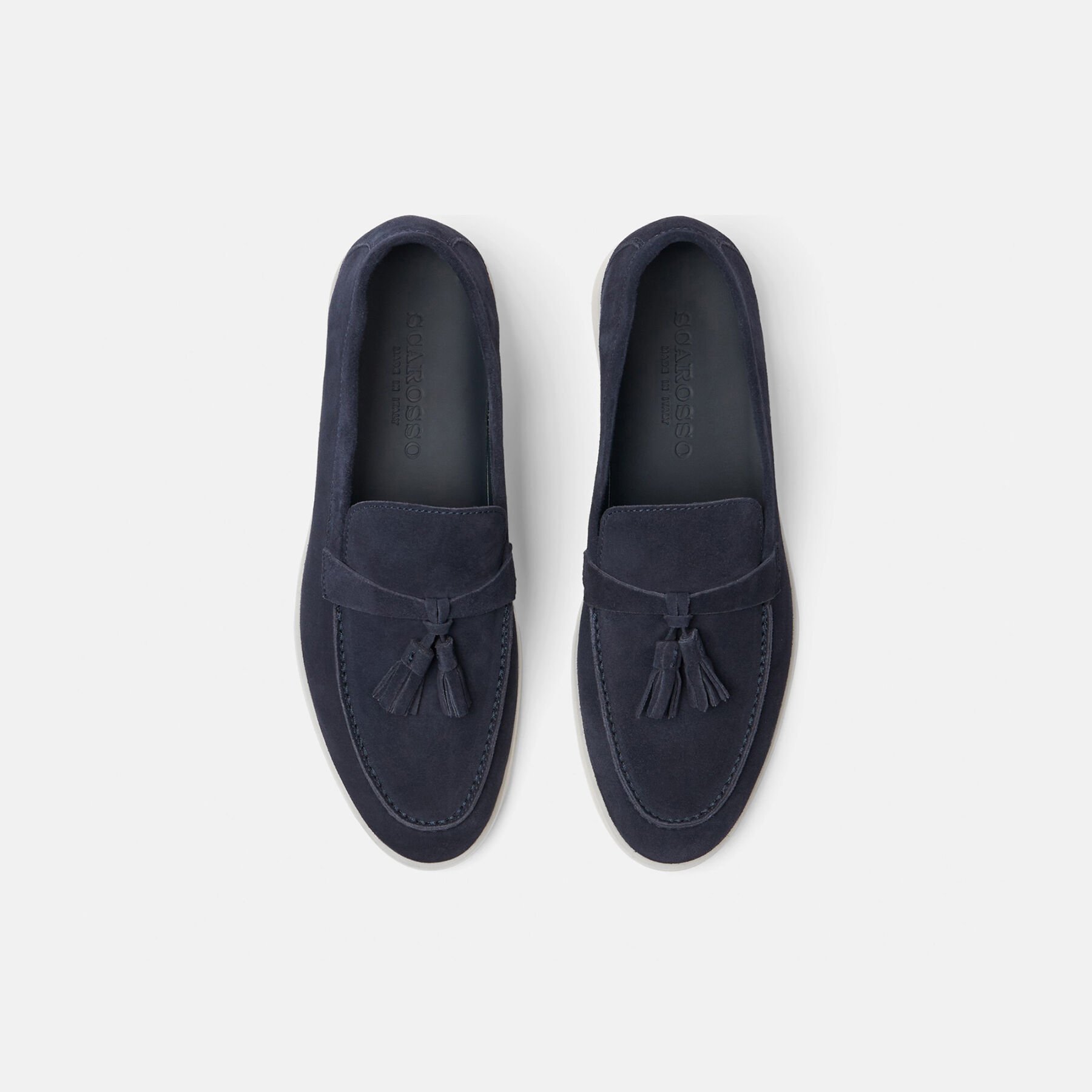 Scarosso Leandra Blau Veloursleder Blau - Veloursleder LEANDRALOAF