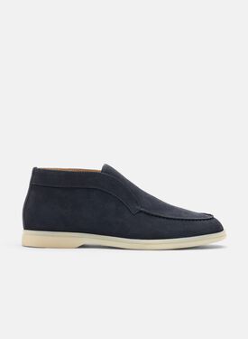 Scarosso Leonarda Blue Suede Black Calf EVABOOT