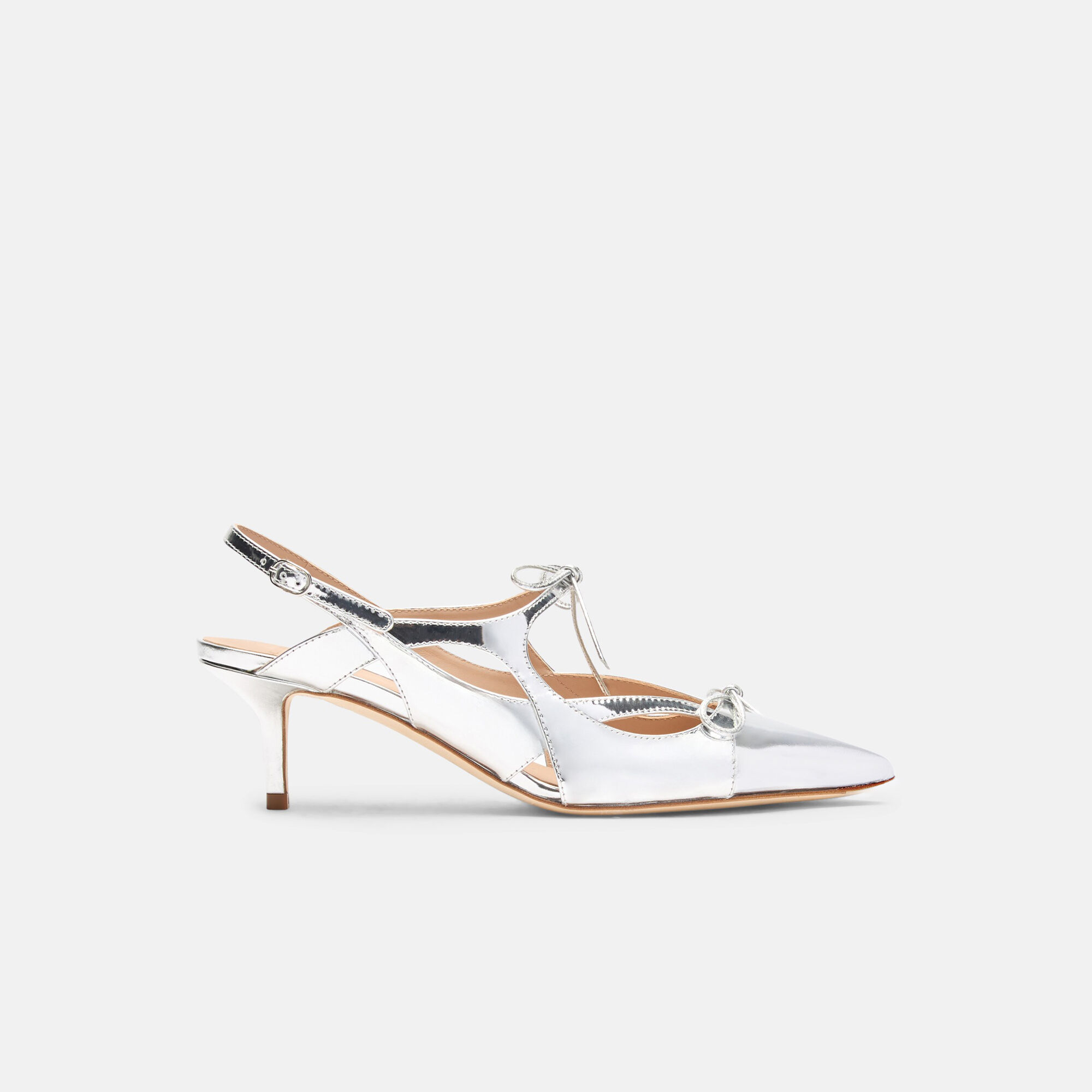 Scarosso Cinderella Silver - Laminated Calf BLAZINGPUMP
