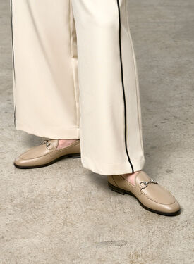Alessandra Taupe Scarosso: Taupe - Calf ALESSANDRALOAF