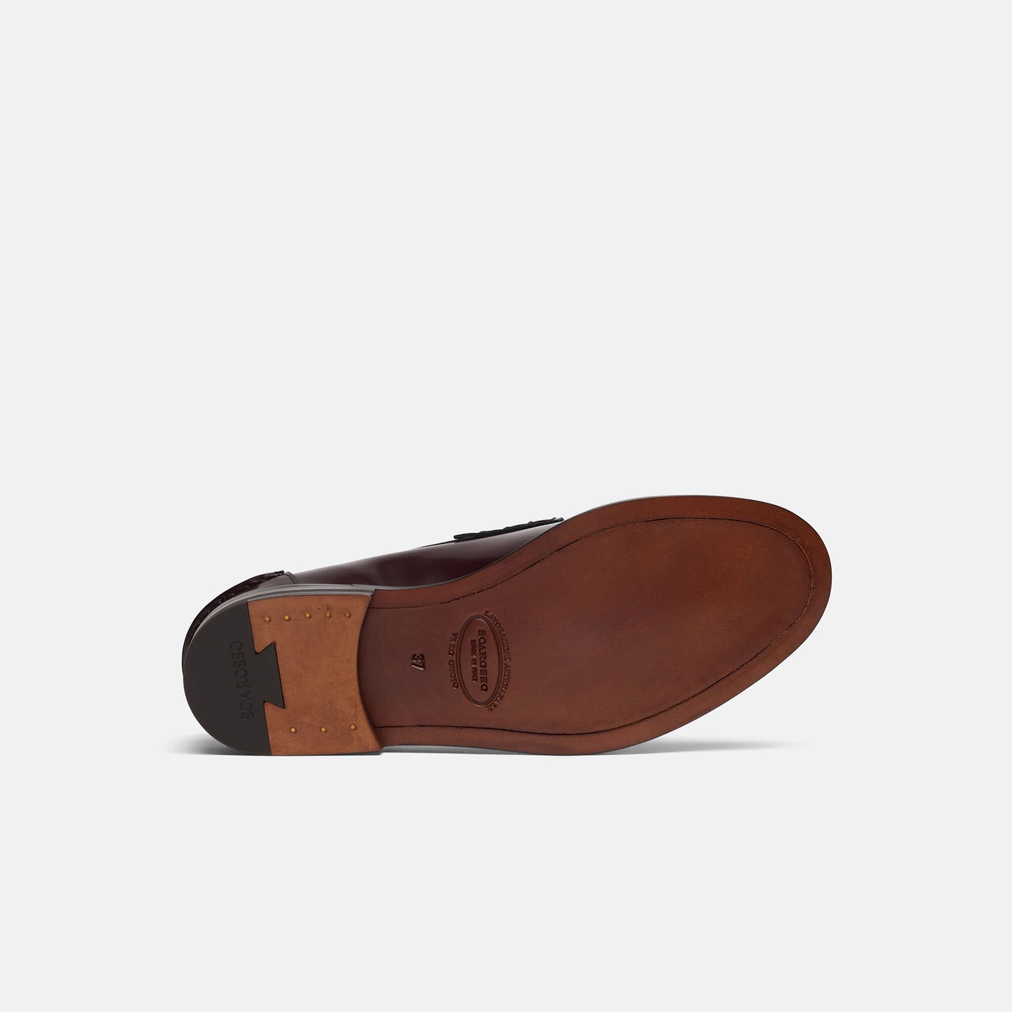Scarosso Ralphine Burgundy Bright Burgundy - Brushed Calf RALPHINELOAF