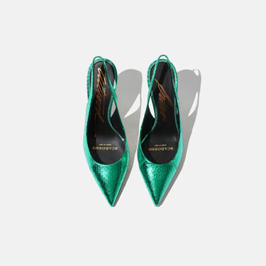 Scarosso Sutton Vert Elaphe Vert - Elaphe SUTTONPUMP