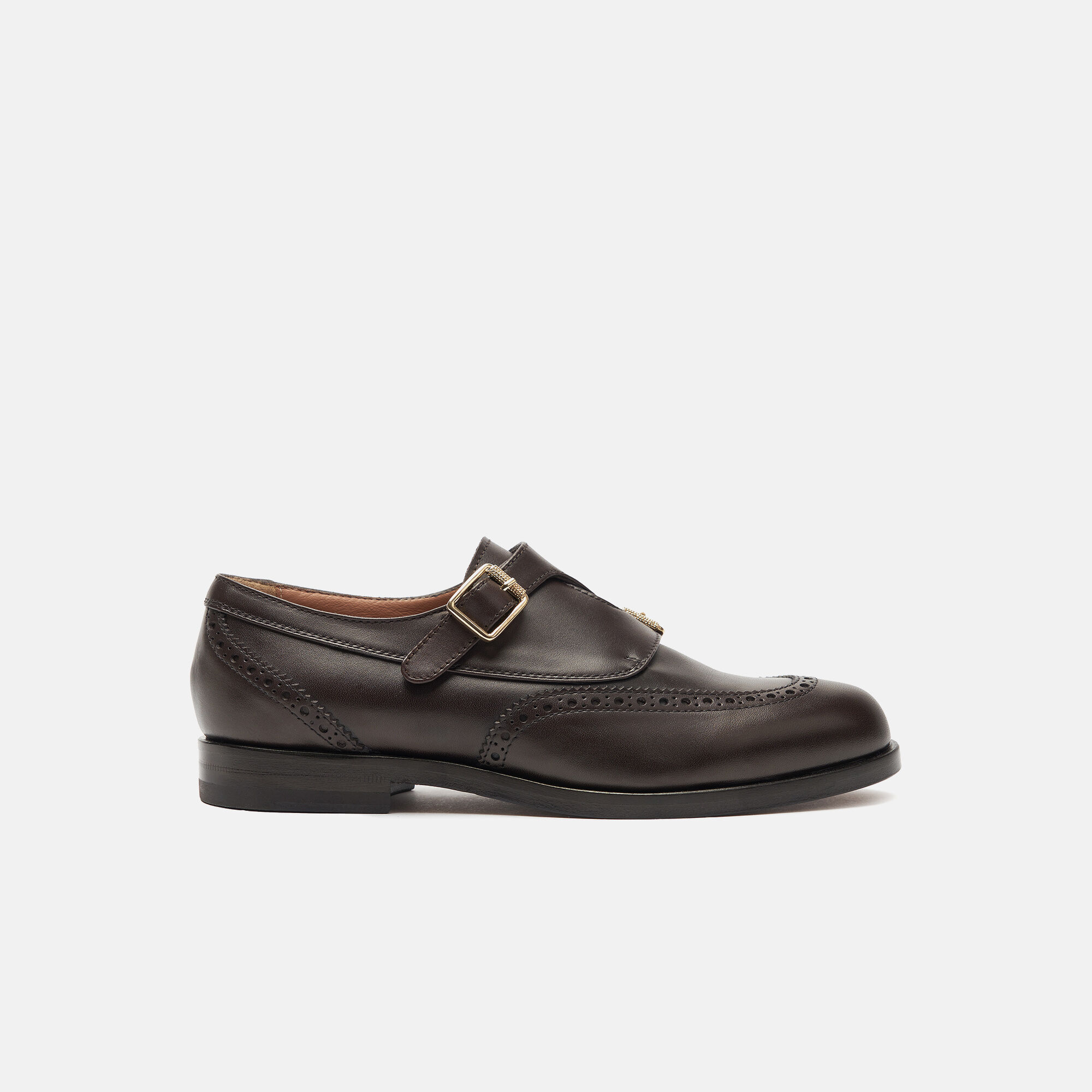 Scarosso Olga Dark Brown Dark Brown - Calf OLGAMONK