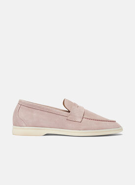 Scarosso Luciana Pink Suede Taupe - Calf ALESSANDRALOAF